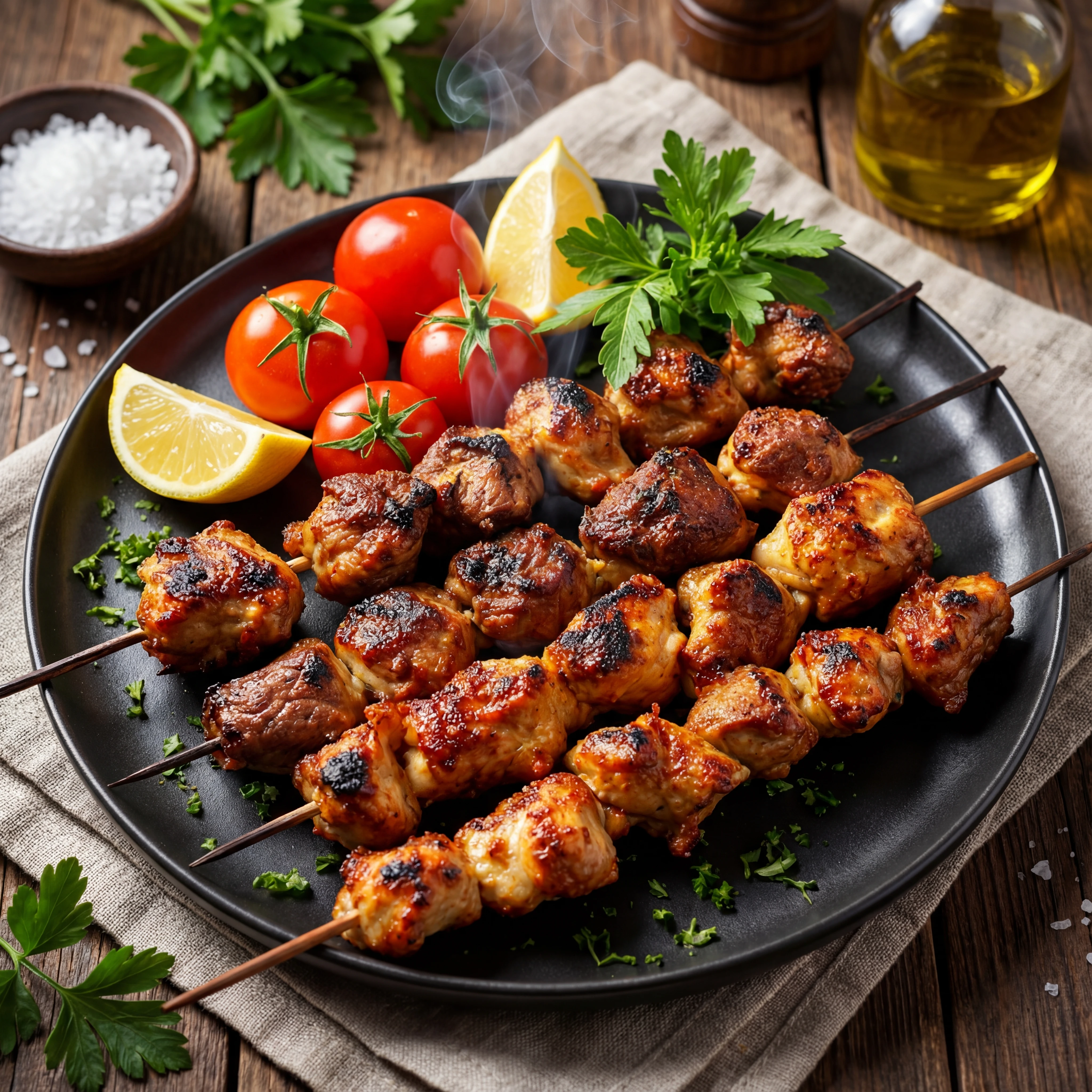 Chicken Tikka & Beef Kebab
